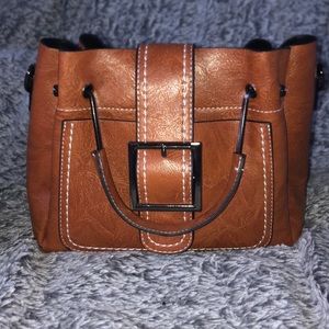 Leather hand bag